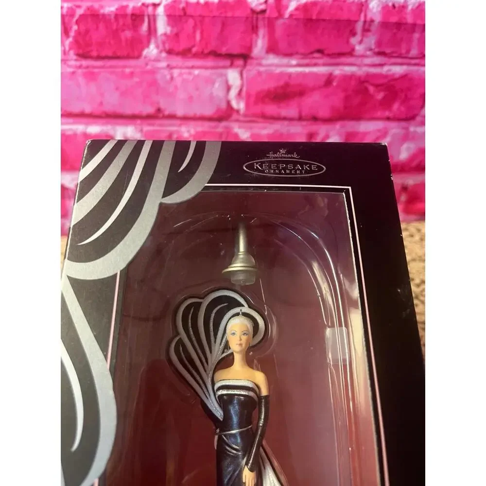 Bob Mackie Barbie 45th Anniversary Hallmark‎ Keepsake Ornament Light Up 2004 Vtg
